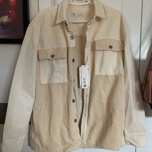Corduroy Cream and Beige jacket